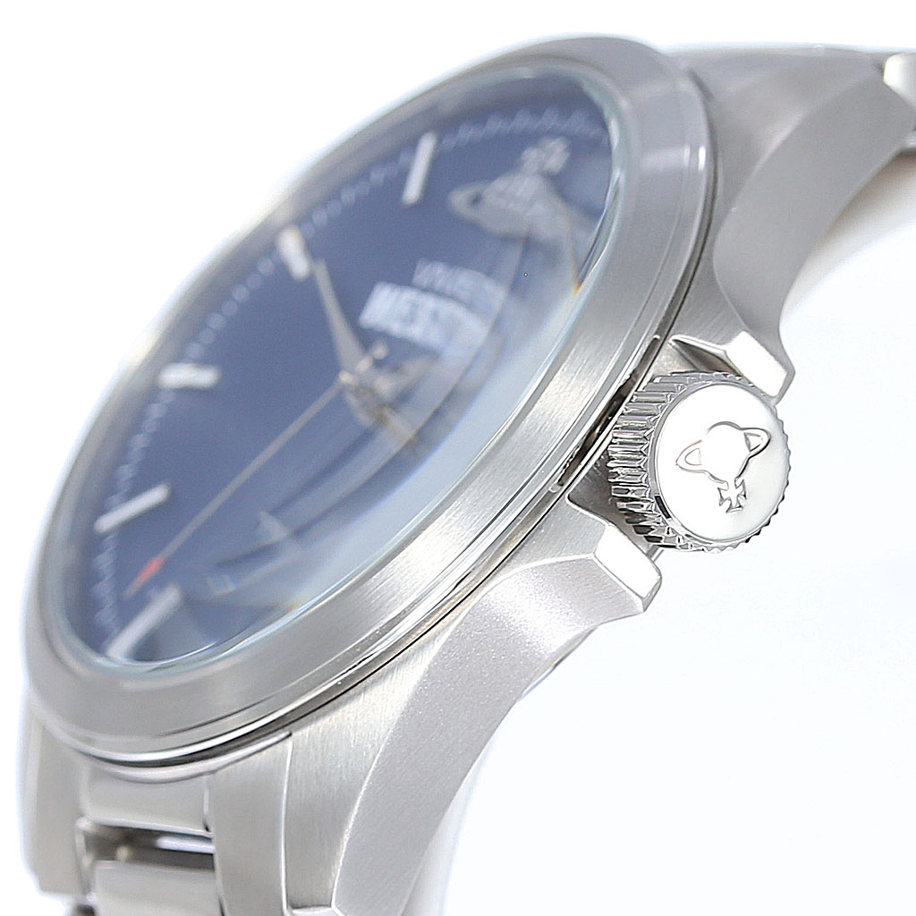 ヴィヴィアンウエストウッド 腕時計 Viviennewestwood 時計 ヴィヴィアン ウエストウッド Vivienne Westwood ヴィヴィアンウェストウッド メンズ ブルー Vv063nvsl 人気 ブランド おすすめ ビビアン 彼氏 旦那 夫 プレゼント メタル シルバー Painfreepainrelief Com