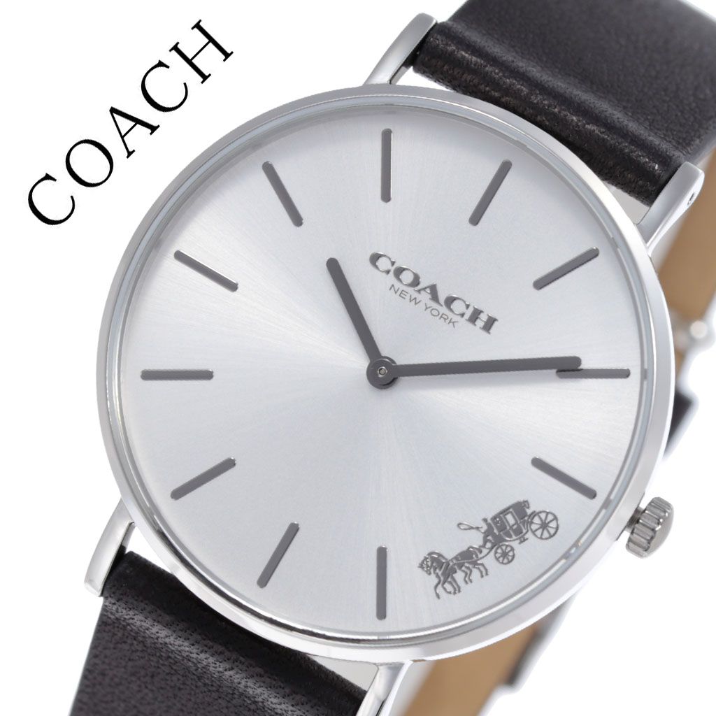 コーチ 腕時計 COACH 時計 コーチ時計 COACH腕時計 ペリー PERRY レディース ホワイト シルバー 14503115 [ 人気 ブランド おすすめ 女性 妻 彼女 嫁 おしゃれ ファッション カジュアル かわいい 流行 シンプル フォーマル 薄型 薄い 軽量 プレゼント ギフト ]送料無料