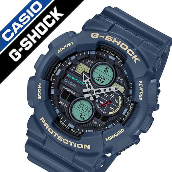 期間限定送料無料 5年保証対象 カシオ 腕時計 Casio 時計 カシオ 時計 ジーショック Gショック G Shock メンズ ブラック Ga 140 2ajf 正規品 人気 ブランド 防水 かっこいい アウトドア カジュアル アナデジ アラーム カレンダー ラバー ベルト ストラップ バンド