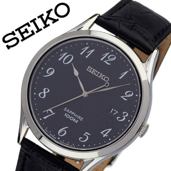 信頼 セイコー 腕時計 Seiko 時計 セイコー時計 Seiko腕時計 メンズ ブラック Sgeh77p1 海外限定 逆輸入 海外 海外セイコー メンズ腕時計 メンズ 男性 用 彼氏 夫 旦那 メタル ベルト ステンレス プレゼント 仕事 人気 ブランド スーツ 社会人 おすすめ 防水