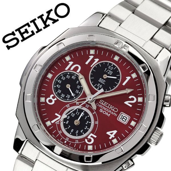 受賞店舗 1 510円引き セイコー 腕時計 Seiko 時計 セイコー時計 Seiko腕時計 メンズ レッド Snd495p 人気 ブランド 高速 クロノグラフ ストップウォッチ 旦那 夫 彼氏 逆輸入 海外 限定 定番 ファッション シンプル フォーマル スーツ 営業 仕事 商社 プレゼント