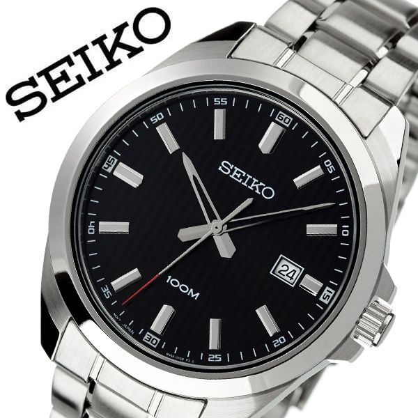 訳ありセール格安 セイコー 腕時計 Seiko 時計 セイコー時計 Seiko腕時計 メンズ ブラック系 Sur277p1 人気 ブランド おすすめ 防水 ステンレス ベルト メタル 逆輸入 限定 社会人 スーツ 仕事 ビジネス カレンダー 彼氏 旦那 夫 大人 かっこいい カジュアル