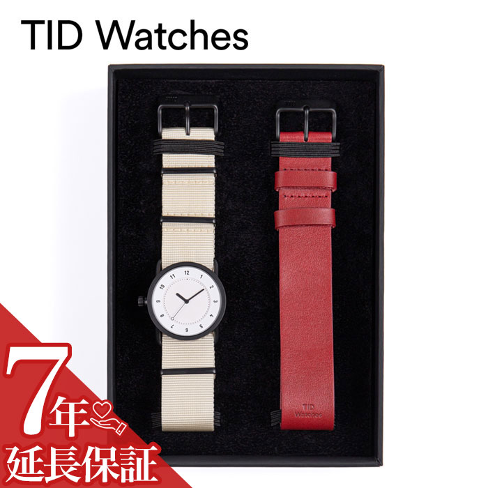 ティッドウォッチズ 腕時計 TID watches 時計 ティッド ウォッチズ ホリデイセット Holiday Set メンズ レディース ホワイト 10300124HS [ 人気 ブランド おしゃれ かわいい 北欧 替えベルト 替えストラップ 革ベルト シンプル ]