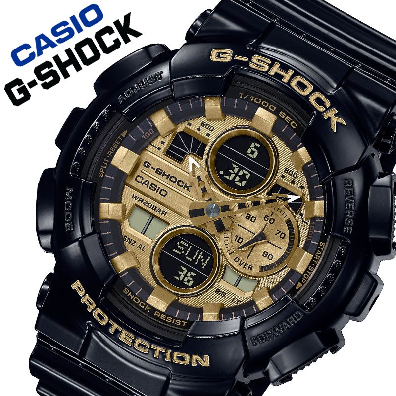 再再販 5年保証対象商品 カシオ 腕時計 Casio 時計 ジーショック G Shock メンズ ブラック イエロー Ga 140gb 1a1jf 人気 ブランド Gショック かっこいい Gショック スポーティー ブラック ゴールド メカ 大人 光沢 ファッション プレゼント ギフト 工場直送