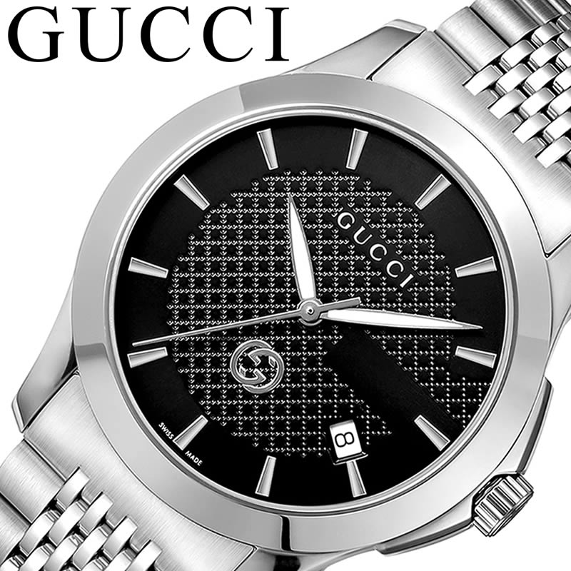 お1人様1点限り 楽天市場 当日出荷 グッチ 腕時計 Gucci 時計 ジータイムレス G Timeless メンズ ブラック Ya 人気 おすすめ 高級 ブランド 大人 かっこいい メタル ベルト クラシック フォーマル ドレス ビジネス 就職 祝い 仕事 彼氏 恋人 ギフト