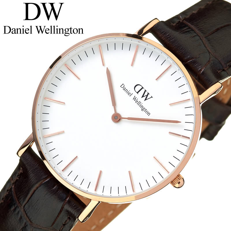 輝く高品質な ダニエルウェリントン 腕時計 Danielwellington 時計 ダニエル ウェリントン クラシック ヨーク ローズ ゴールド 36mm Classic York Rose レディース ホワイト Dw 北欧 Dw シンプル 革ベルト ブランド 薄型 軽量 人気 クラシック 上品