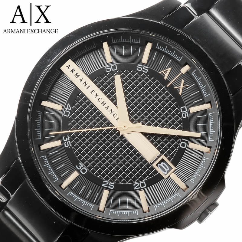 超人気の アルマーニ エクスチェンジ 時計 Armani Exchange 腕時計 ハンプトン Hampton メンズ ブラック Ax2413 人気 ブランド 防水 クール ファッション 彼氏 スーツ ステンレス 就職 祝い クロノ Ax アナログ 高級 ビジネス メタル プレゼント ギフト 腕時計