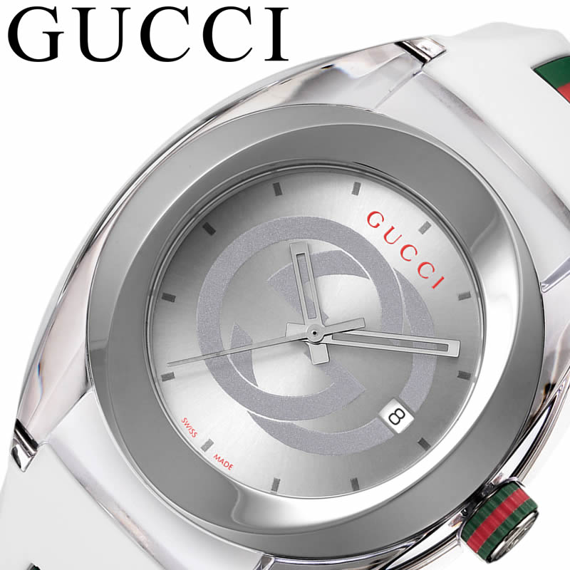 最安値 グッチ 腕時計 Gucci 時計 グッチ時計 Gucci腕時計 Sync メンズ シルバー Yaa 人気 ブランド おすすめ 高級 大人 かっこいい ラバー ベルト カジュアル クラシック フォーマル 個性的 ユニーク 旦那 夫 彼氏 恋人 誕生日 記念日 プレゼント 腕時計