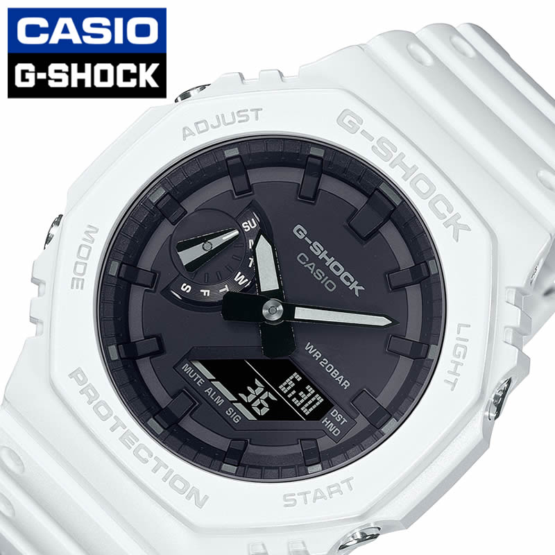 サーフィン大好き CASIO GA-2100-7AJF ホワイト×ブラック 楽天市場】CASIO G-SHOCK カシオ Gショック GA-2100-7AJF 腕時計