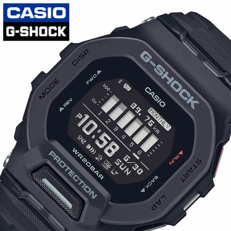 G-SHOCK ジーショック 腕時計 カシオ CASIO 時計 GSHOCK Gショック ジースクアッド G-SQUAD 男性 向け メンズ GBD-200-1JF 人気 おすすめ おしゃれ ブランド アウトドア キャンプ スポーツ レジャー プレゼント ギフト
