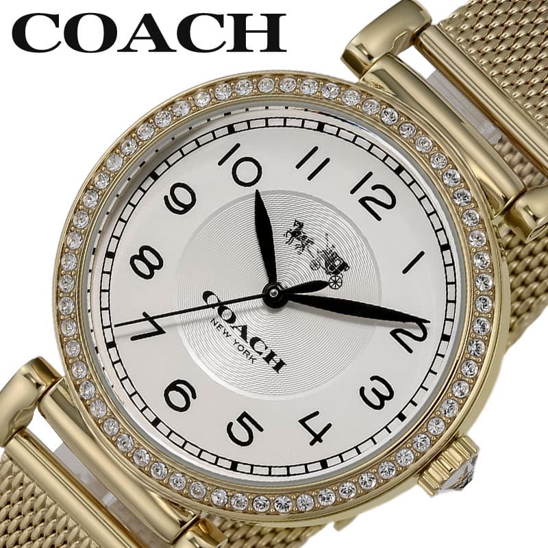 コーチ 腕時計 COACH 時計 マディソン Madison レディース 腕時計 シルバー(電池式) ラグジュアリー カジュアル ファッション デート シンプル お出かけ 大学 アナログ かわいい カワイイ CO-14502652 人気 おすすめ おしゃれ ブランド プレゼント ギフト 節目 お祝い