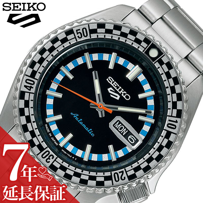 セイコー 腕時計 SEIKO 時計 セイコー5 スポーツ SEIKO5 SPORTS メンズ ブラック 自動巻き 男性 スポーツ アウトドア 自動巻き オートマ カレンダー 日本製 仕事 ビジネス スーツ オフィス 誕生日 記念日 お祝い SBSA245 人気 おすすめ おしゃれ ブランド プレゼント ギフト