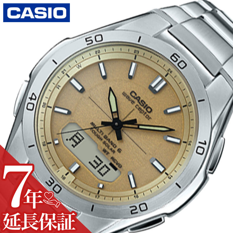 カシオ 腕時計 CASIO 時計 ウェーブセプター wave ceptor ゴールド 男性 メンズ 電波 WVA-M640D-9AJF ソーラー 電波 電波ソーラー ソーラー電波 電波時計 アナデジ デジアナ タフソーラー ストップウォッチ タイマー アラーム ライト ステンレス 多機能 日付 曜日 人気