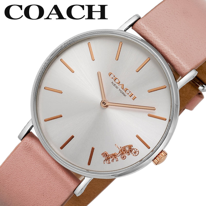 楽天市場】COACH コーチ PERRY ペリー ベージュ シルバー 腕時計