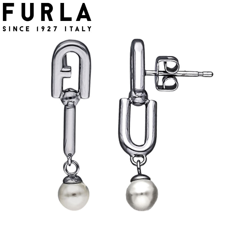 フルラ アクセサリー FURLA ピアス フルラ FURLA チェーンロゴ ピアス CHAINED LOGO EARRINGS シルバー 女性 向け レディース FJ0931ETU 人気 おすすめ おしゃれ ブランド プレゼント ギフト