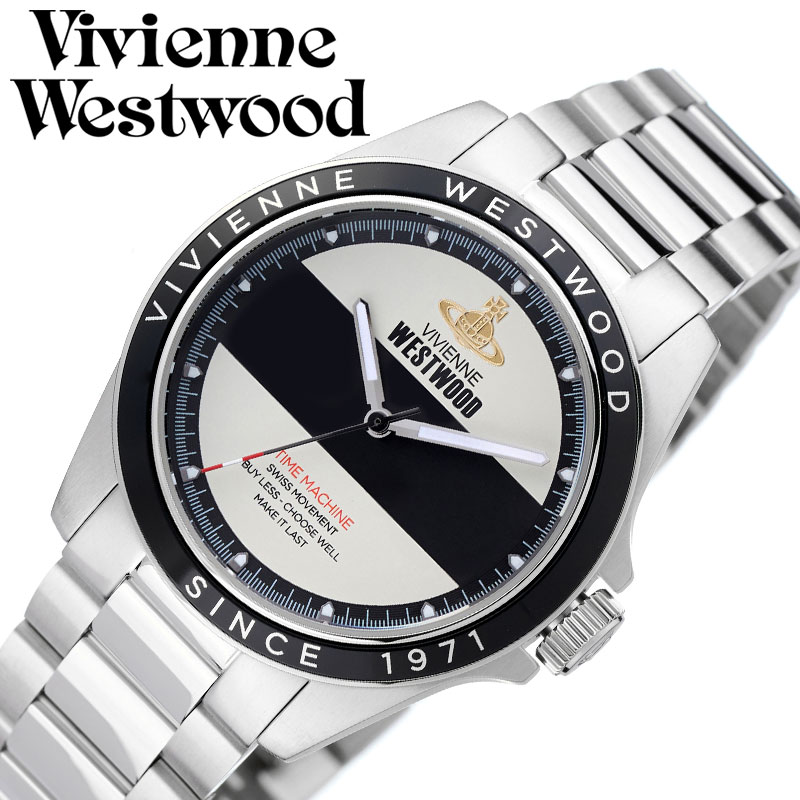 ヴィヴィアン ウエストウッド 腕時計 Vivienne Westwood 時計 ヴィヴィアンウエストウッド VivienneWestwood ブラックウォール The Blackwall ホワイト×ブラック 男性 向け メンズ クォーツ VV293BKSL 人気 おすすめ おしゃれ ブランド プレゼント ギフト
