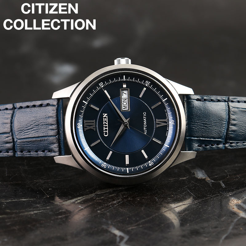 シチズン 腕時計 CITIZEN 時計 シチズンコレクション COLLECTION ネイビー 男性 向け メンズ 機械式 自動巻き NY4050-11L 人気 おすすめ おしゃれ ブランド プレゼント ギフト