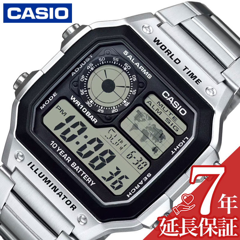 カシオ 腕時計 CASIO 時計 カシオ CASIO カシオコレクション スタンダード CASIO Collection STANDARD 液晶/ブラック 男性 向け メンズ CASIO-AE-1200WHD-1AJF 人気 おすすめ おしゃれ ブランド プレゼント ギフト