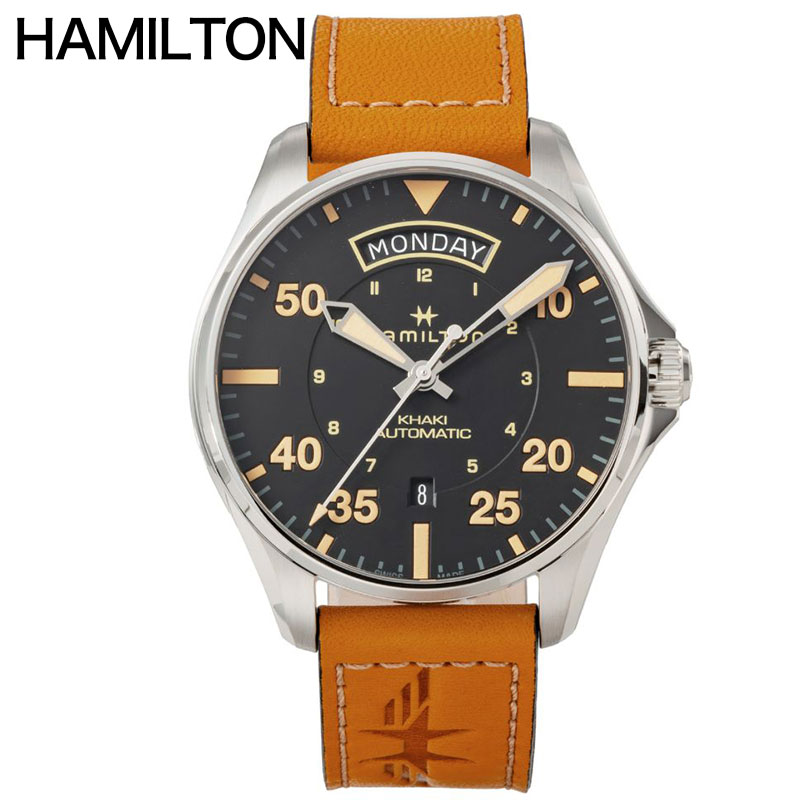 【最大54,100円引き】【40%OFF】ハミルトン 腕時計 HAMILTON 時計 ハミルトン HAMILTON カーキ アンビエーション Pilot Pioneer Mechanical Day Date Auto ブラック 男性 向け メンズ 機械式 自動巻き H64645531 人気 おすすめ おしゃれ ブランド プレゼント ギフト|腕時計ギフトのパピヨン