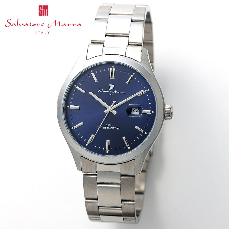 【最大19,054円引き】【68％OFF】サルバトーレマーラ 腕時計 SalvatoreMarra 時計 サルバトーレマーラ SalvatoreMarra ニュースタンダード ネイビー 男性 向け メンズ SM24107-SSDBL 人気 おすすめ おしゃれ ブランド プレゼント ギフト｜腕時計ギフトのパピヨン