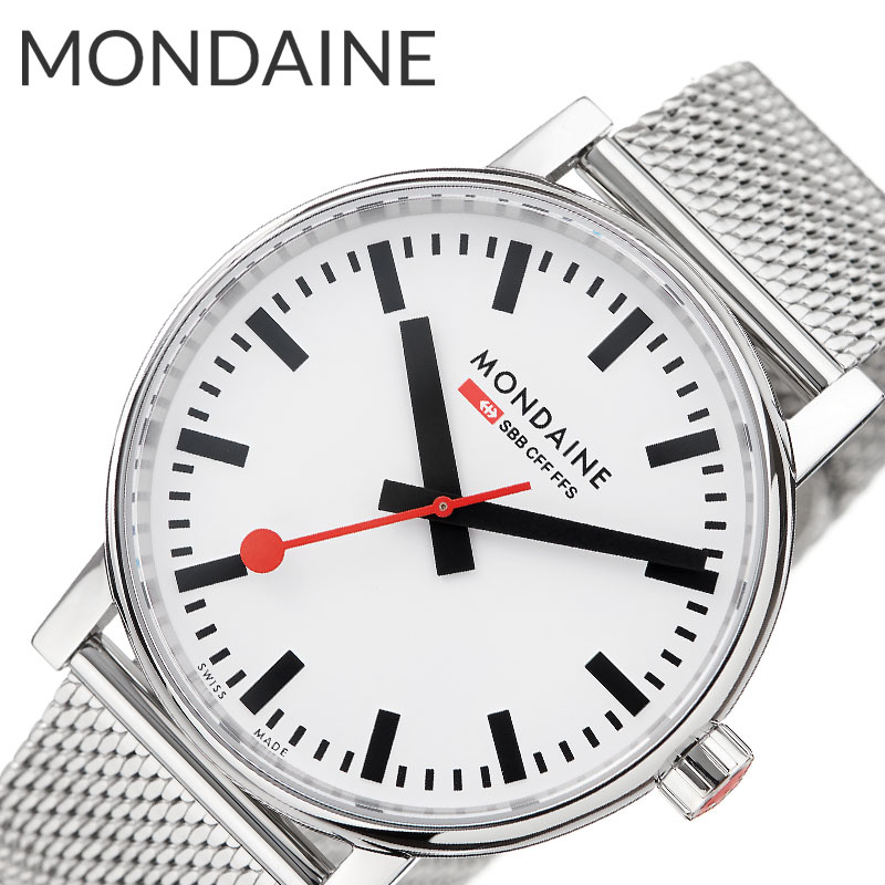 モンディーン 腕時計 MONDAINE 時計 メンズ 腕時計 ホワイト クオーツ MSE.40110.SM 人気 おすすめ おしゃれ カジュアル ビジネス スーツスタイル シンプル 誕生日 記念日 ブランド プレゼント ギフト