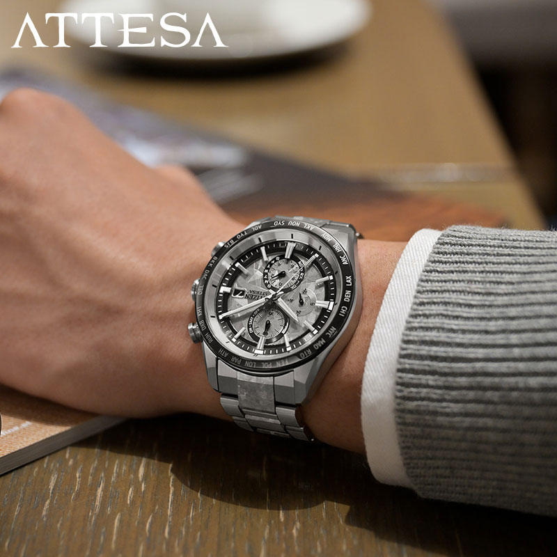 シチズン 腕時計 CITIZEN 時計 シチズン CITIZEN アテッサ ATTESA シルバー 男性 向け メンズ 電波ソーラー クォーツ（電池式）チタン AT8284-61A 防水 シンプル かっこいい カジュアル ビジネス スーツスタイル人気 おすすめ おしゃれ ブランド プレゼント ギフト