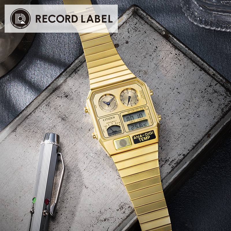 シチズン 腕時計 CITIZEN 時計 シチズン CITIZEN レコードレーベル CITIZEN COLLECTION RECORD LABEL イエローゴールド 男性 向け メンズ JG2103-56P レトロ シンプル カジュアル ビジネス スーツスタイル ファッション 人気 おすすめ おしゃれ ブランド プレゼント|腕時計ギフトのパピヨン