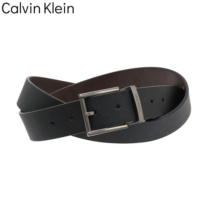 カルバンクライン リバーシブルベルト Calvin Klein 革小物 リバーシブルベルト 革小物 ベルト Reversible Belt ブラック サフィアーノ 男性 向け メンズ 11CK010025 人気 おすすめ おしゃれ ブランド プレゼント ギフト