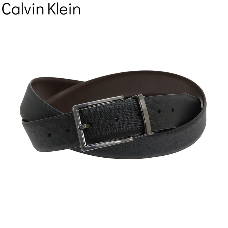 カルバンクライン リバーシブルベルト Calvin Klein 革小物 リバーシブルベルト 革小物 ベルト ReversibleBelt ブラック サフィアーノ 男性 向け メンズ 11CK010027 人気 おすすめ おしゃれ ブランド プレゼント ギフト|腕時計ギフトのパピヨン
