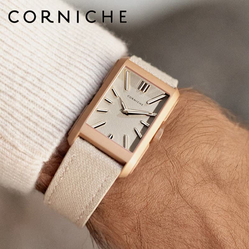コーニッシュ 腕時計 CORNICHE 時計 ヴィジョネア Visionnaire メンズ 腕時計 アイボリー ヘンプストラップ 麻 ベルト CW-103369 シンプル カジュアル シック かっこいい ビジネス スーツスタイル ファッション 人気 おすすめ おしゃれ ブランド プレゼント ギフト 贈り物｜腕時計ギフトのパピヨン