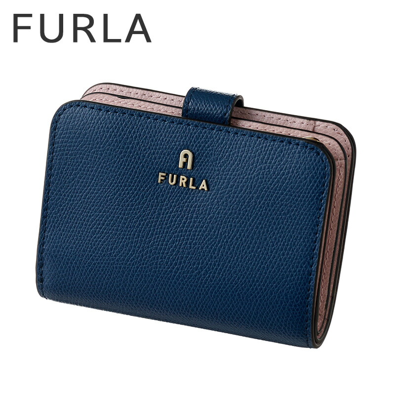 フルラ 財布 FURLA 二つ折り財布 レディース レザー 革 WP00315-ARE000-4503S コンパクト ウォレット シンプル カジュアル かわいい 上品 きれいめ ネイビー 大学生 社会人 誕生日 記念日 彼女 妻 娘 母 恋人 夫婦 人気 おすすめ おしゃれ ブランド プレゼント ギフト 贈り物