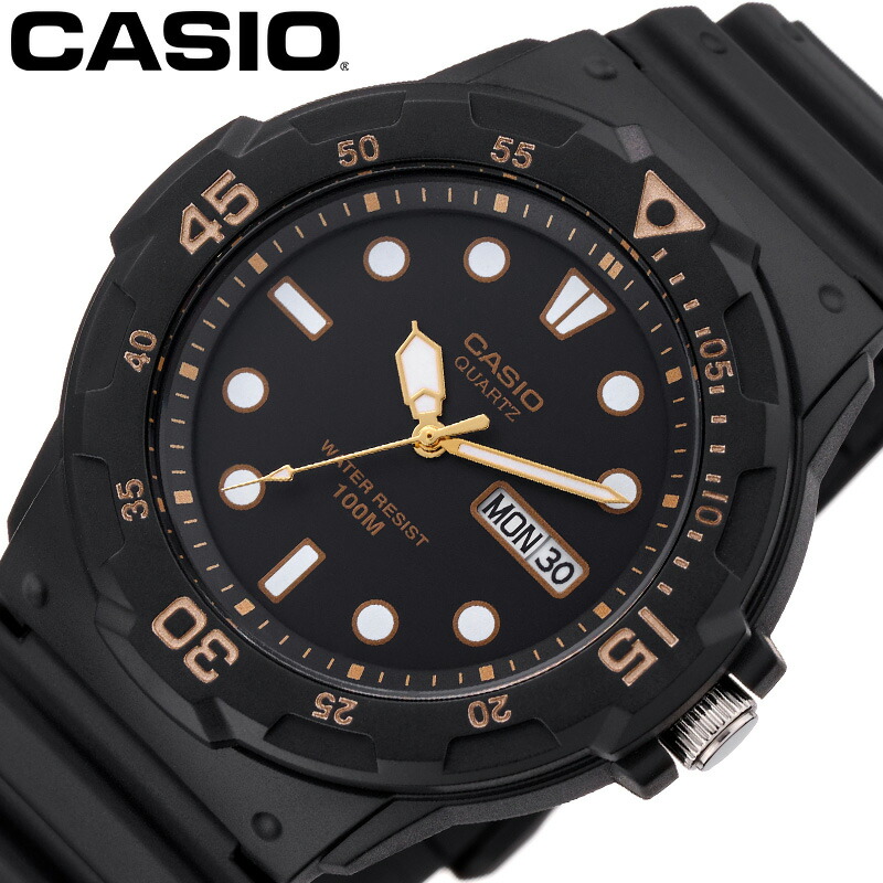 【使用不可】カシオ腕時計 CASIO時計 CASIO 腕時計 カシオ 時計 スタンダード STANDARD メンズ ブラック ホワイト MRW-200H-1E アナログ おしゃれ クラシック 海外モデル オールブラック 白 黒 橙 3針
