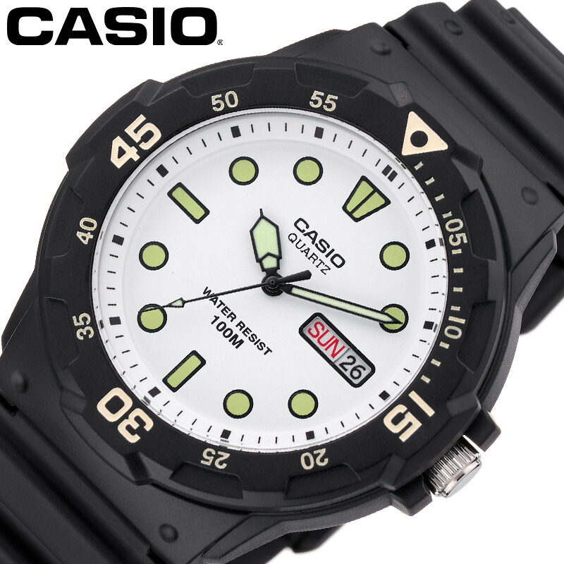 カシオ 腕時計 CASIO 時計 カシオ CASIO スタンダード STANDARD ホワイト 男性 向け メンズ 樹脂 ベルト ブラック 軽量 軽い 防水 CASIOW-MRW-200H-7E シンプル カジュアル ファッション かっこいい ビジネス 人気 おすすめ おしゃれ ブランド プレゼント ギフト 贈り物
