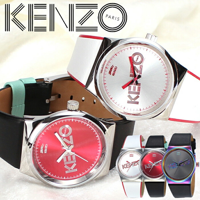 楽天市場 ケンゾー 腕時計 Kenzo 時計 ケンゾー パリス 時計 Kenzo Paris 腕時計 Dix Huit メンズ レディース 9600316 9600304 9600322 人気 モード ユニーク 個性的 レア 希少 海外 モデル タイガー ロゴ 虎 トラ レザー ベルト 革 ホワイト