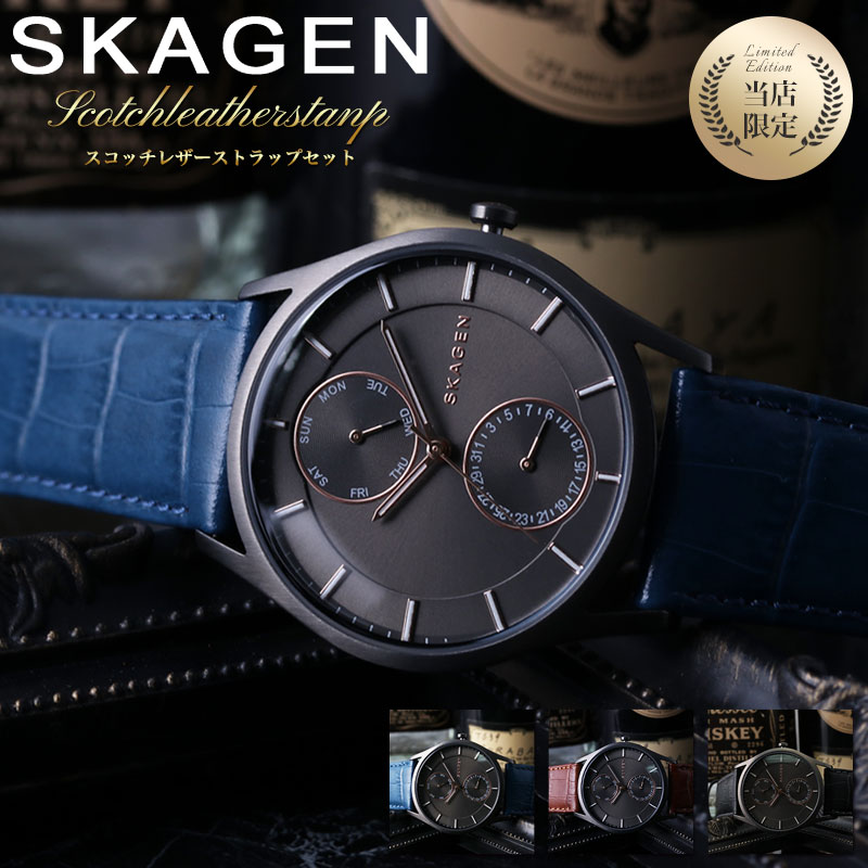 スカーゲン 時計 Skagen 腕時計 スカーゲン時計 ホルスト Holst メンズ 男性 人気 ブランド おすすめ おしゃれ 北欧 シンプル 替えベルト セット 革ベルト レザー 金属 メタル ベルト メッシュベルト ビジネス スーツ 仕事 カジュアル カレンダー 誕生日 記念日