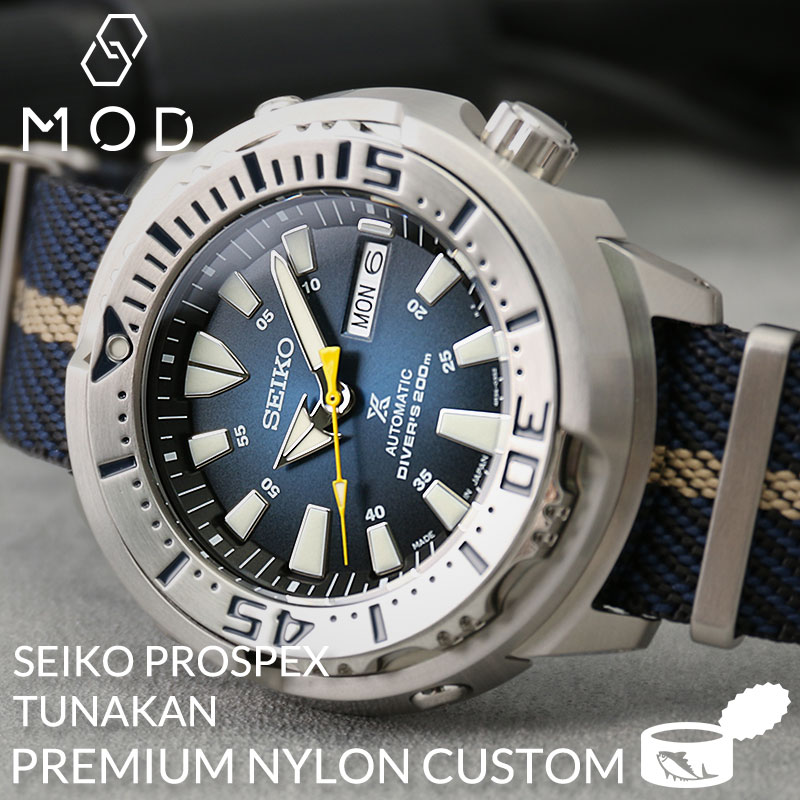 楽天市場】【当店限定】カスタム セイコー 腕時計 SEIKO 時計 セイコー SEIKO プロスペックス ベビーツナ ベイビーツナ ベビー ツナ缶 ツナ  ツナカン ナイロン NATO ナトー タイプ ベルト バンド SBDY089 SBDY107 SBDY117 メンズ 人気 おすすめ 防水  ダイバーズウォッチ ...