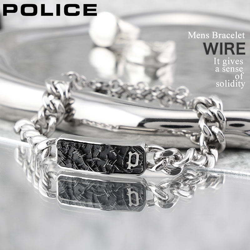 【POLICE】国内発送 POLICE ブレスレット SIGNATURE シルバー 楽天市場】ポリス アクセサリー POLICE ブレスレット
