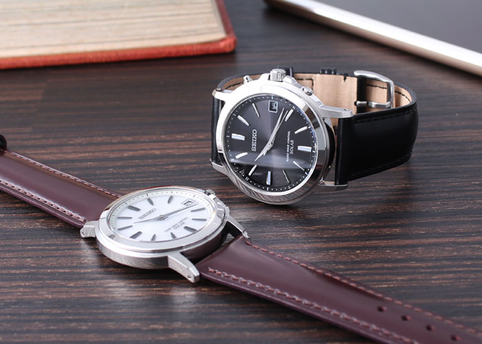 訳ありセール格安 電池交換 時刻調整不要 腕時計 メンズ ソーラー電波 革ベルト セイコー 時計 Seiko メンズ 男性 プレゼント おすすめ 人気 ブランド レザー ベルト 旦那 夫 彼氏 恋人 ソーラー 電波 電波ソーラー 生活 防水 電波時計 電波腕時計 ビジネス 仕事