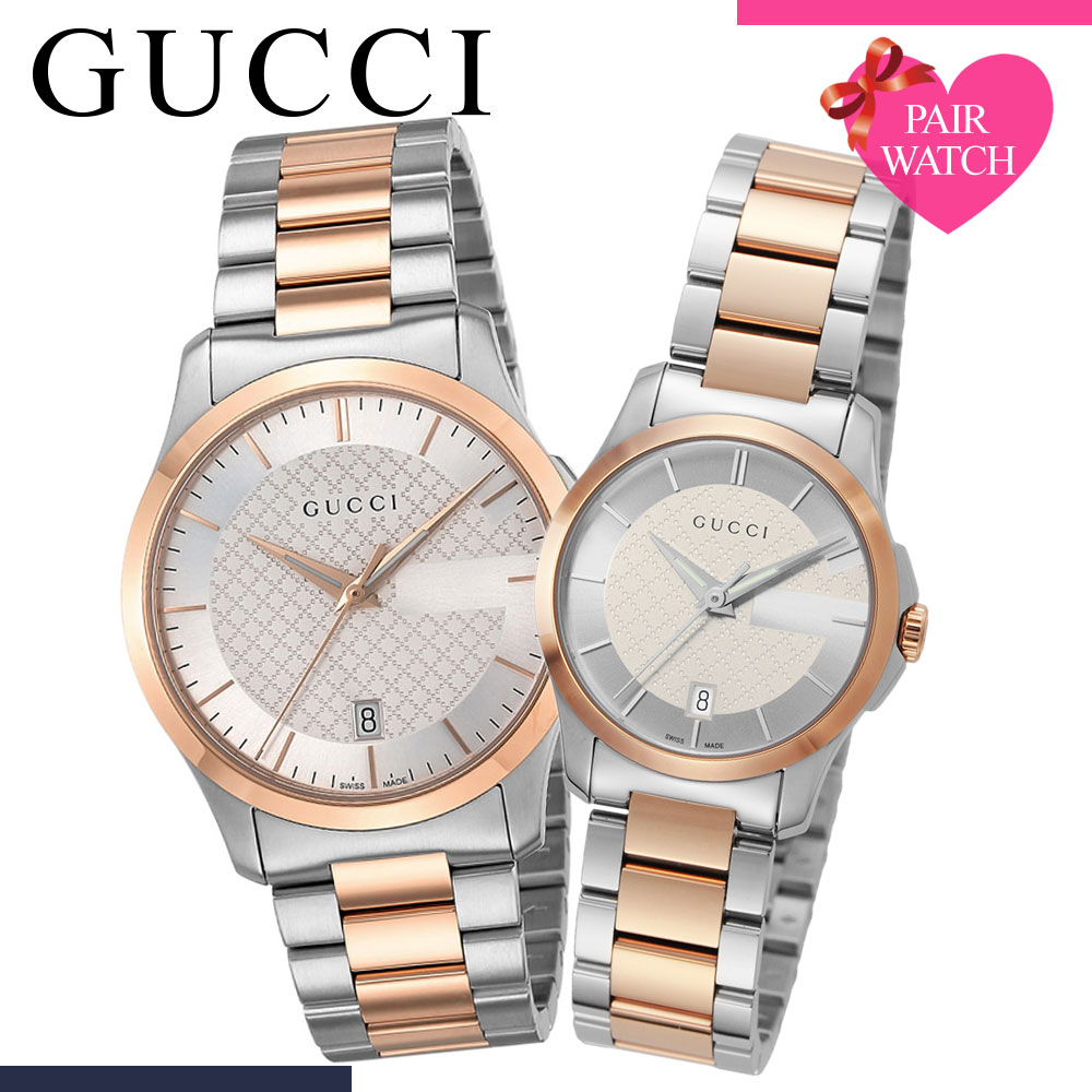 高級 時計 レディース ペア 彼女 ウォッチ 結婚 用 ローズゴールド メンズ 記念日 腕時計 メタル ペアウォッチ ペアルック 男性 イタリア セット Gucci 恋人 ブランド 女性 グッチ お揃い ベルト ペア価格 人気