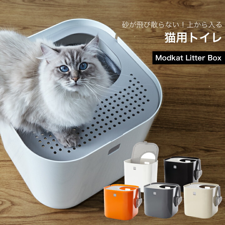 リターボックス 猫 猫 モデキャット Litter トイレ 猫用トイレ 猫用品 上から トイレ 毎月1日 15日 25日はp Starの日 Modkat 上から入る猫トイレ Box おしゃれ 本体 猫 トイレ ネコトイレ 猫トイレ本体 砂が飛び散らない はしご脚立のp Star 送料無料