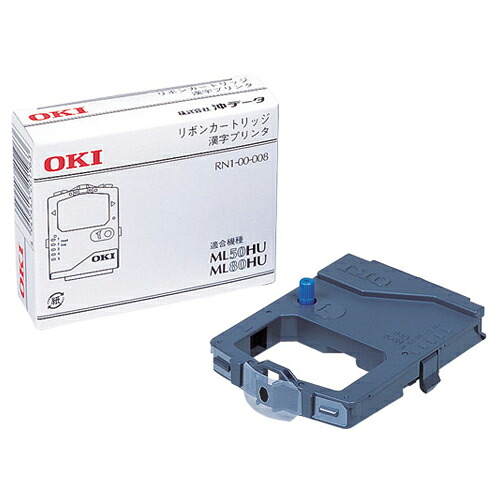ＯＫＩ　ＭＬ５０ＨＵ／８０ＨＵ用インクリボン　黒　ＲＮ６－００－００８　１箱（６本） 【送料無料】