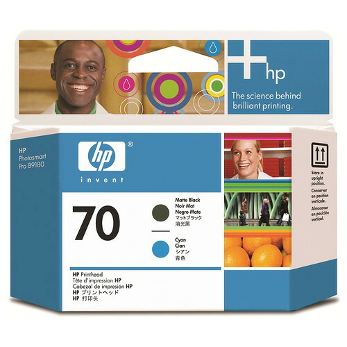 【お取寄せ品】 ＨＰ　ＨＰ７０　プリントヘッド　マットブラック／シアン　Ｃ９４０４Ａ　１個 【送料無料】