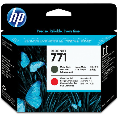 ＨＰ　ＨＰ７７１　プリントヘッド　マットブラック／クロムレッド　ＣＥ０１７Ａ　１個 【送料無料】｜ぱーそなるたのめーる