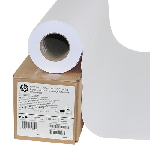 【お取寄せ品】 ＨＰ　スタンダード速乾性半光沢フォト用紙　２４インチロール　６１０ｍｍ×３０ｍ　Ｑ６５７９Ａ　１本 【送料無料】