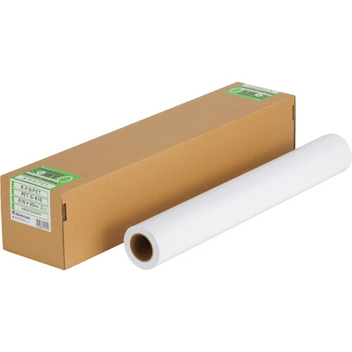 【お取寄せ品】 桜井　光沢白ＰＥＴ　２４インチロール　６１０ｍｍ×２０ｍ　１３５μ　ＰＥＴＧ６１０　１本 【送料無料】