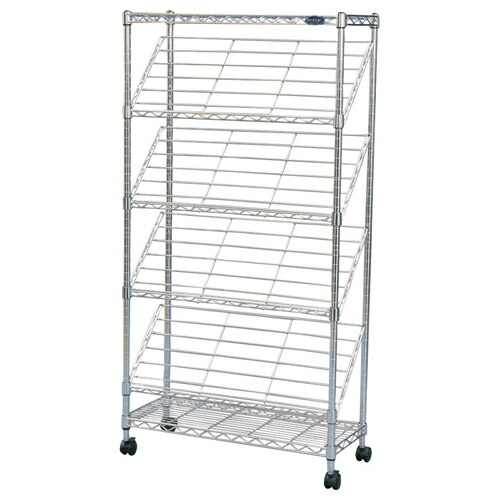 楽天市場】ラック 4段 シェルフ 棚 収納棚 オープンラック 本棚 斜め