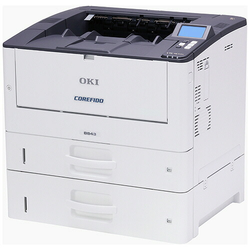 【お取寄せ品】 ＯＫＩ　ＣＯＲＥＦＩＤＯ　ＥＸ　モノクロＬＥＤプリンター　ハイスペックトレイ付モデル　Ａ３　Ｂ８４３ｄｎｔ　１台 【送料無料】