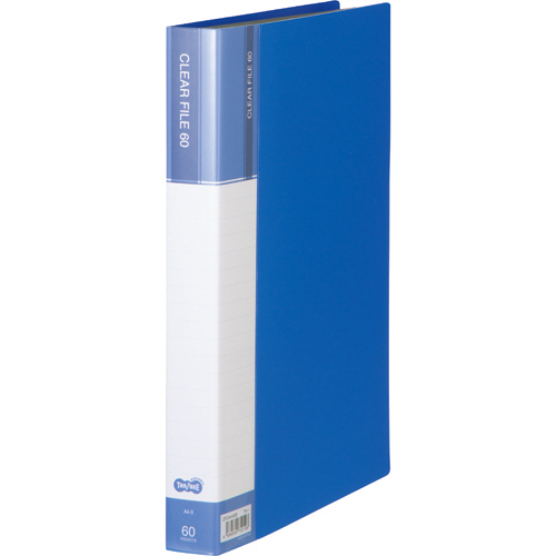 【楽天市場】TANOSEE クリヤーファイル（台紙入） A4タテ 60ポケット 背幅34mm ブルー 1冊：ぱーそなるたのめーる