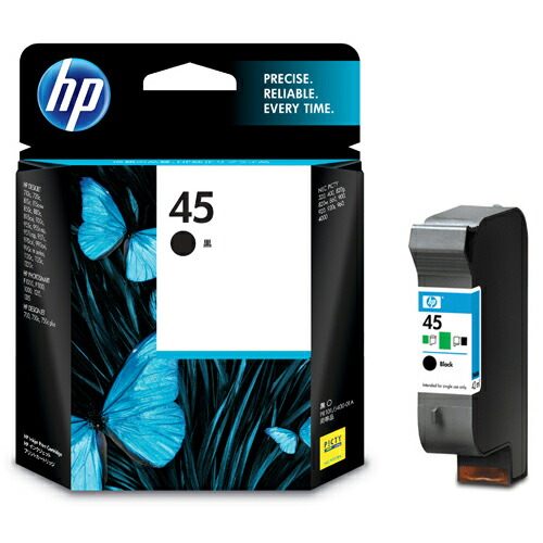 ＨＰ　ＨＰ４５　プリントカートリッジ　黒　５１６４５ＡＡ＃００３　１個 【送料無料】
