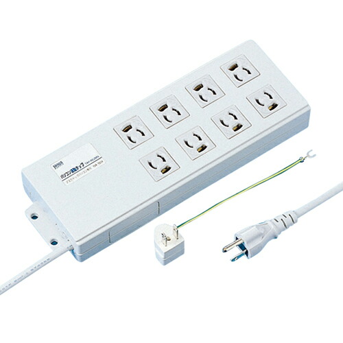 【お取寄せ品】 サンワサプライ　パソコン連動タップ　３Ｐ・８個口　２．０ｍ　ＴＡＰ－ＲＥ２ＭＮ　１個 【送料無料】